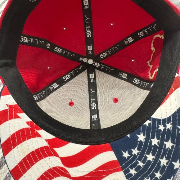 Oakland Athletics 4th of July New Era hat 7 5/8 - Picture 4 of 5